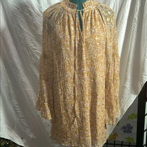 Love Riche Vibrant Floral Midi Dress size large.